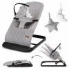 Lehátko hojdačka pre bábätká Kidwell LARO Full Gray/Black skladacie