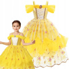 KOSTÝM KOSTÝM ŠATY BELLA PRINCEZNÁ NA PLES KARNEVAL 116 122 CM