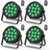 4 kusy reflektorov HOLDLAMP LED, 14 diód RGBW, diaľkové ovládanie