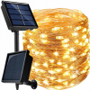 Girlandy svetla - Drôtové solárne záhradné lampy Garland 200 LED diódy (Drôtové solárne záhradné lampy Garland 200 LED diódy)