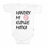 Body krátky rukáv Handry mi kupuje matka, Baby Nellys, biele, veľ. 86 80 (9-12m)