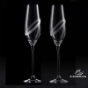 Poháre na sekt Sparkling Ring 210 ml 2 ks flauta + svadobné gravírovanie (BBohemian crystal + pieskovanie)