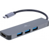 Gembird USB-C 2v1 multiport hub + HDMI A-CM-COMBO2-01