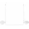 Bezdrôtová závesná lampa Super O 77 cm biela