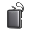 Joyroom Mini PowerBank JR-PBF27 22,5 W s duálnym káblom 10000 mAh (čierna) JR-PBF27
