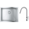Súprava nerezový drez Grohe K700 31574SD1, kuchynská batéria Oltens Litla 35204100