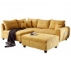 MID.YOU ROHOVÁ SEDACIA SÚPRAVA, textil, kompozitné drevo, žltá - Sedačky - 002220035706