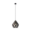 Luster Eglo 49254 CARLTON E27 1X60 W čierny
