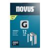 NOVUS tenké, ploché drôtené sponky typ G, 11/12 mm, 5000 ks