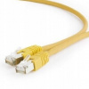 Gembird PP6A-LSZHCU-Y-0.25M patch, S/FTP Cat. 6A LSZH, 0,25m, žlutý