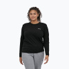Dámske tričko longsleeve Patagonia P-6 Logo Responsibili-Tee black