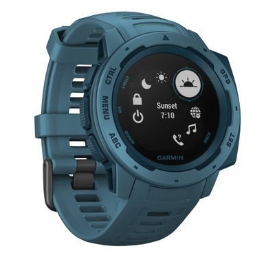 Garmin Instinct Optic Blue / chytré hodinky / GPS / měření denní aktivity / voděodolnost 10 ATM (010-02064-04)