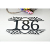 Číslo na dom Ornament: Modern - štvorciferné