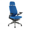 OFFICE PRO Kancelárska stolička čalúnená KARME + PDH, F03 modrá