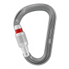 Petzl ATTACHE SCREW LOCK HMS GRAY skrutkovacia karabína sivá
