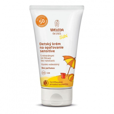 Weleda Sensitive detský krém na opaľovanie SPF50 50 ml