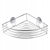 DuraHome Drôtená polička samolepiaca – rohová 317 x 50 x 215 mm