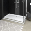 vidaXL Obdĺžniková sprchová vanička z ABS biela 70x120 cm 148905