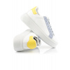TENISKY WOOLRICH CHUNKY COURT WOMEN CALF - CAMOSCIO WHITE - LIGHT BLUE