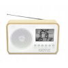 Drevené kuchynské rádio Hodiny Budík GOTIE RETRO (Drevené kuchynské rádio Hodiny Budík GOTIE RETRO)