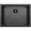 SAPHO ZENITH nerezový drez, univerzálna montáž, 600 x 450 mm, antracit, ZN6045B