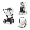 Cybex Platinum CYBEX Priam 5.0 Travel Set + Cloud T Plus - Style Collection off white 2026 rose gold
