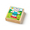 Woody puzzle šatníková skriňa Mačička 18 dielov