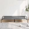 vidaXL vyvýšená posteľ pre psa sivá 130x80x20 cm Oxford látka a oceľ - Sivá - 264901-281541