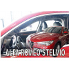 Deflektory - protiprievanové plexi Alfa Romeo Stelvio od 2017