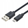 Kábel TB USB - microUSB typ B 3 m čierny