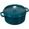 Staub Liatinový hrniec s pokrievkou Cocotte, morská modrá, 24 cm / 3,8 l 1102437