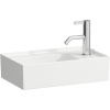 LAUFEN Kartell závesné umývadielko s otvorom vpravo, bez prepadu, 460 x 280 mm, biela, H8153340001111