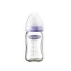 Lansinoh Dojčenská fľaša sklenená 160 ml sa cumlíkom NaturalWave