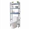 VEVOR Kúpeľňová polica 630x260x1700MM 3 vrstvy Farby Šedá Zaťaženie 15KG