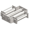 Magnet do násypky vstrekolisu, DN 200 mm, 80 °C, 10.000 Gs, 66 N 53148