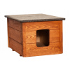 Búdka pre mačku hnedá obdĺžniková 57 cm x 47 cm x 48 cm