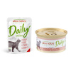 Almo Nature Daily Menu kapsička 6 x 70g + Daily Menu 6 x 85g - 30 % zľava - Daily Menu Kuracie a hovädzie 6 x 70 g + pena s lososom 6 x 85 g