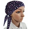 Šatka - Anamel bavlna, námornícka modrá, modrá, ružová, šedá, zelená (Hlava Turban po chemoterapii CH-4)