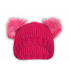 Zimné čiapky Mako chlupáček Baby Nellys ® - tm. ružový Baby Nellys 8596309003085