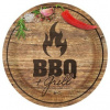 Papierový tanier na grilovanie 23cm BBQ grill Amscan