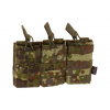 Airsoft púzdro MOLLE na zásobník M4 trojité Invader Gear Flecktarn