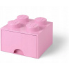 LEGO® úložný box s šuplíkem 25 x 25 x 18 cm světle růžová