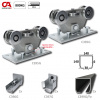 GRANDE-Klasik samonosný systém čierny 140x140x6mm posuvnej brány do 800kg/13m otvor C Set-G/Fe-K