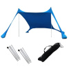Přístřešek na pláž Shade Steel s UV 50+ - 200x160x150 cm Barva: Modrá