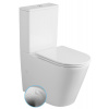Sapho Sapho, DARIO RIMLESS WC kombi misa s nádržkou, spodný/zadný odpad, biela, PC106V