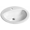 Aqualine Keramické umývadlo zápustné 52x45cm, biela 55227