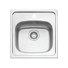 TEKA StarBright 50 E-XN 1B X nerezový drez, horná montáž, 500 x 510 mm, oceľ nerezová matná, 115020007