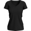 STEDMAN V-NECK CLAIRE / Dámske tričko s výstrihom do V - black opal XL