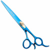 Geib Kiss Gold Blue Straight Scissors - kvalitné rovné nožnice s mikrorezom a modrou úpravou - 7,5