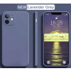 Zadný silikónový kryt s ochranou fotoaparátu pre Apple iPhone 12 Mini Farva: Modrošedá